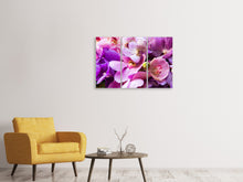 Laden Sie das Bild in den Galerie-Viewer, Leinwandbild 3-teilig Im Orchideenparadies