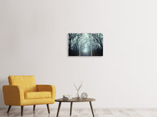 Laden Sie das Bild in den Galerie-Viewer, Leinwandbild 3-teilig Nebelwald