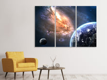 Laden Sie das Bild in den Galerie-Viewer, Leinwandbild 3-teilig Universus