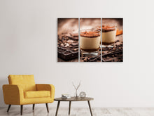 Laden Sie das Bild in den Galerie-Viewer, Leinwandbild 3-teilig Tiramisu