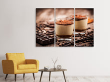 Laden Sie das Bild in den Galerie-Viewer, Leinwandbild 3-teilig Tiramisu