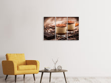 Laden Sie das Bild in den Galerie-Viewer, Leinwandbild 3-teilig Tiramisu