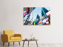 Laden Sie das Bild in den Galerie-Viewer, Leinwandbild 3-teilig Shopping in NYC