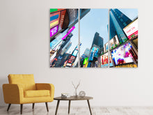 Laden Sie das Bild in den Galerie-Viewer, Leinwandbild 3-teilig Shopping in NYC
