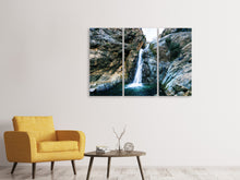 Laden Sie das Bild in den Galerie-Viewer, Leinwandbild 3-teilig Bewegtes Wasser