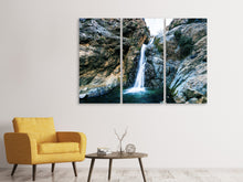 Laden Sie das Bild in den Galerie-Viewer, Leinwandbild 3-teilig Bewegtes Wasser