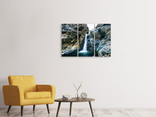 Laden Sie das Bild in den Galerie-Viewer, Leinwandbild 3-teilig Bewegtes Wasser