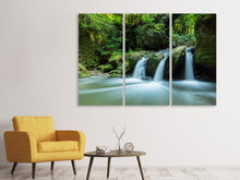 Laden Sie das Bild in den Galerie-Viewer, Leinwandbild 3-teilig Fallendes Wasser
