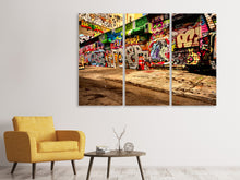 Laden Sie das Bild in den Galerie-Viewer, Leinwandbild 3-teilig NY Graffiti