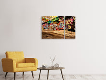 Laden Sie das Bild in den Galerie-Viewer, Leinwandbild 3-teilig NY Graffiti