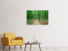 Laden Sie das Bild in den Galerie-Viewer, Leinwandbild 3-teilig Tannenwald