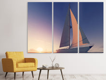 Laden Sie das Bild in den Galerie-Viewer, Leinwandbild 3-teilig Das Segelschiff