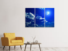 Laden Sie das Bild in den Galerie-Viewer, Leinwandbild 3-teilig Der Mond