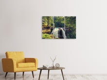 Laden Sie das Bild in den Galerie-Viewer, Leinwandbild 3-teilig Flussströmung
