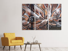 Laden Sie das Bild in den Galerie-Viewer, Leinwandbild 3-teilig Graffiti Mauer