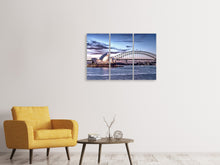 Laden Sie das Bild in den Galerie-Viewer, Leinwandbild 3-teilig Skyline Sydney Opera House