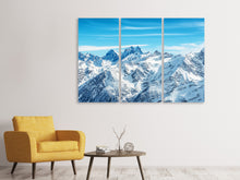 Laden Sie das Bild in den Galerie-Viewer, Leinwandbild 3-teilig Alpenpanorama
