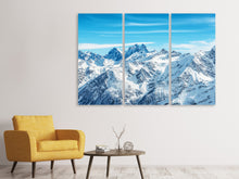 Laden Sie das Bild in den Galerie-Viewer, Leinwandbild 3-teilig Alpenpanorama