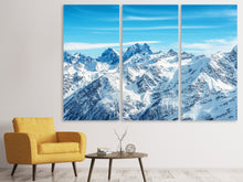 Laden Sie das Bild in den Galerie-Viewer, Leinwandbild 3-teilig Alpenpanorama
