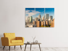 Laden Sie das Bild in den Galerie-Viewer, Leinwandbild 3-teilig Skyline New York