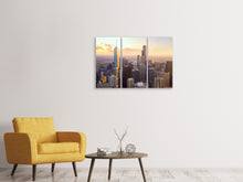 Laden Sie das Bild in den Galerie-Viewer, Leinwandbild 3-teilig Skyline Chicago