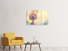 Laden Sie das Bild in den Galerie-Viewer, Leinwandbild 3-teilig Die Pusteblume im Licht