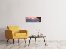 Laden Sie das Bild in den Galerie-Viewer, Panorama Leinwandbild 3-teilig Naturschönheit Meer