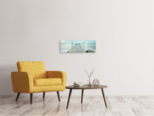 Laden Sie das Bild in den Galerie-Viewer, Panorama Leinwandbild 3-teilig Ein Platz der Stille