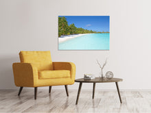 Laden Sie das Bild in den Galerie-Viewer, Leinwandbild Strand Spaziergang