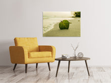 Laden Sie das Bild in den Galerie-Viewer, Leinwandbild Strand-Blatt