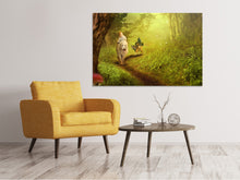 Laden Sie das Bild in den Galerie-Viewer, Leinwandbild Wald Ausflug