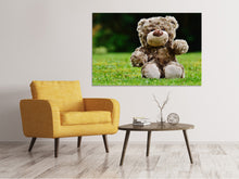 Laden Sie das Bild in den Galerie-Viewer, Leinwandbild Happy Teddybär