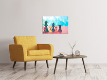 Laden Sie das Bild in den Galerie-Viewer, Leinwandbild Buntes Schach