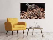 Laden Sie das Bild in den Galerie-Viewer, Leinwandbild Kaffeebohnen XL
