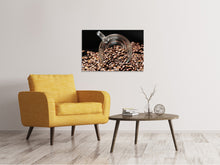Laden Sie das Bild in den Galerie-Viewer, Leinwandbild Kaffeebohnen XL