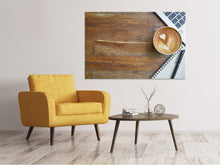 Laden Sie das Bild in den Galerie-Viewer, Leinwandbild Kaffee zur Arbeit