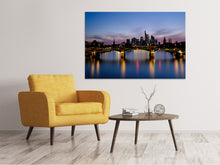 Laden Sie das Bild in den Galerie-Viewer, Leinwandbild Skyline in romantischer Stimmung