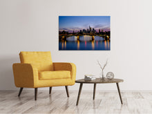 Laden Sie das Bild in den Galerie-Viewer, Leinwandbild Skyline in romantischer Stimmung