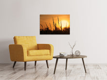 Laden Sie das Bild in den Galerie-Viewer, Leinwandbild Sonnenaufgang auf dem Feld