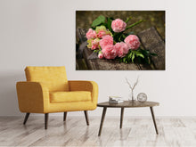 Laden Sie das Bild in den Galerie-Viewer, Leinwandbild Ein Rosenstrauss
