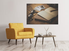 Laden Sie das Bild in den Galerie-Viewer, Leinwandbild Retro Reiseplan
