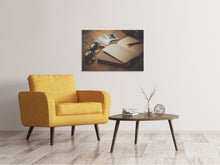 Laden Sie das Bild in den Galerie-Viewer, Leinwandbild Retro Reiseplan