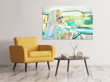 Laden Sie das Bild in den Galerie-Viewer, Leinwandbild Retro Lady