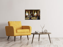 Laden Sie das Bild in den Galerie-Viewer, Leinwandbild Retro Wohnzimmer