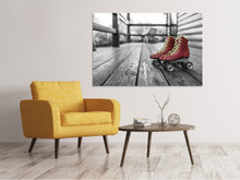 Laden Sie das Bild in den Galerie-Viewer, Leinwandbild Retro Rollschuhe