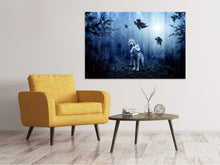 Laden Sie das Bild in den Galerie-Viewer, Leinwandbild Wolfs Paar