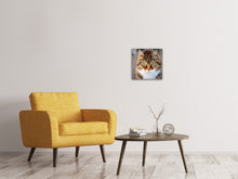 Laden Sie das Bild in den Galerie-Viewer, Leinwandbild Tiger Katze