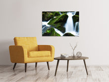 Laden Sie das Bild in den Galerie-Viewer, Leinwandbild Wilder Wasserfall
