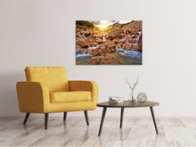 Laden Sie das Bild in den Galerie-Viewer, Leinwandbild Berg Gewässer