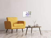 Laden Sie das Bild in den Galerie-Viewer, Leinwandbild Lilien Blüte in lila
